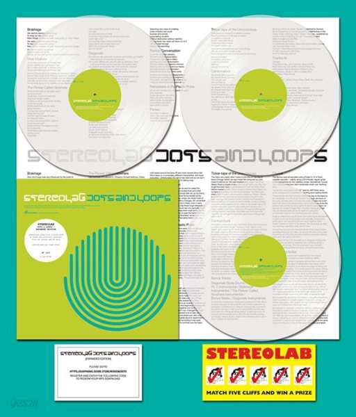 [미개봉 LP] Stereolab - Dots And Loops (Clear 컬러 3LP / 넘버링 한정반 / Expanded Edition) (UK, Europe & US 수입)