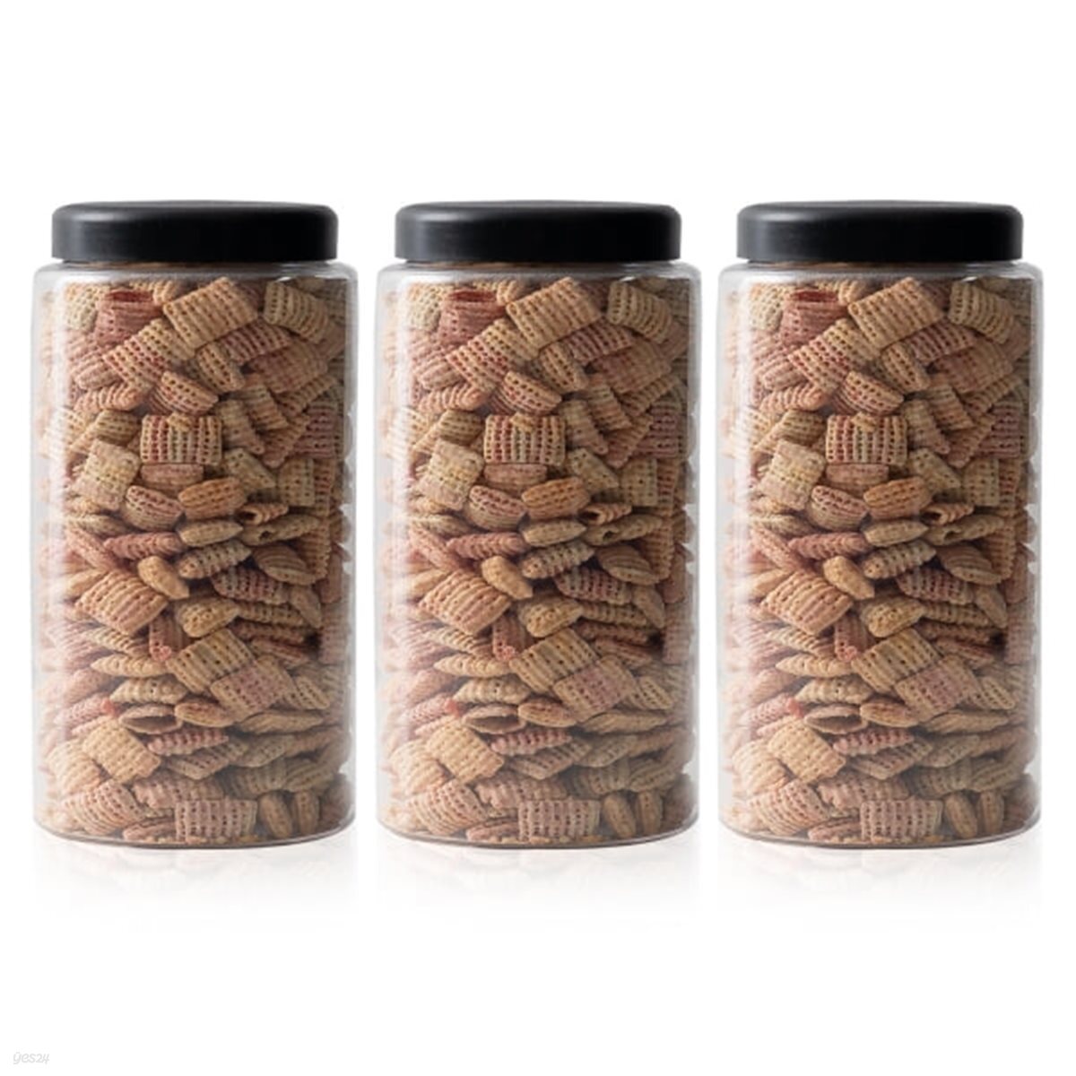 냉장고 ALL 원형(블랙) 씨리얼 보관용기 1500ml (특) X 3개입