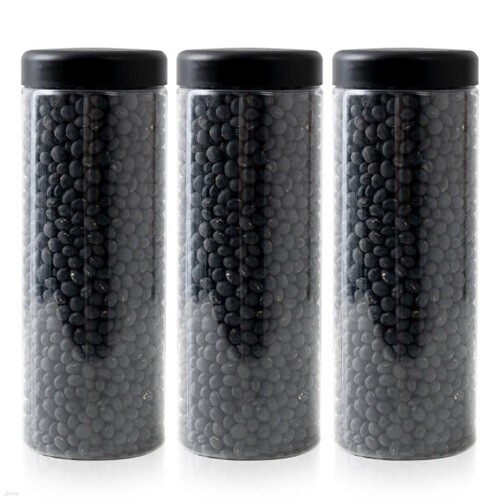 냉장고 ALL 원형(블랙) 보관용기 1000ml (대) X 3개입