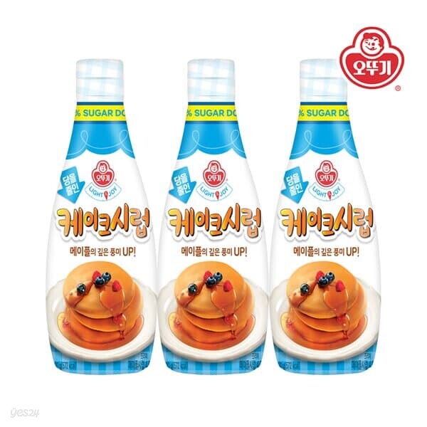 [오뚜기] LIGHT&JOY 당을줄인 케이크시럽 220g x 3개