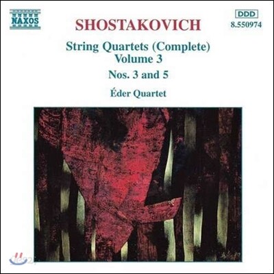 Eder Quartet 쇼스타코비치: 현악 사중주 전곡 3집 - 3, 5번 (Shostakovich: Complete s-tring Quartets Vol.3 - Op.73, Op.92)