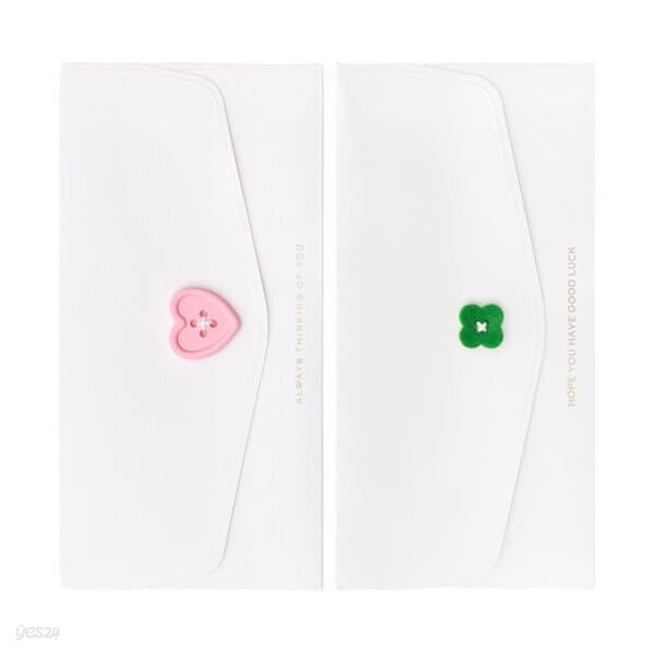 모닝글로리 단추 콕콕 용돈봉투(가로형)