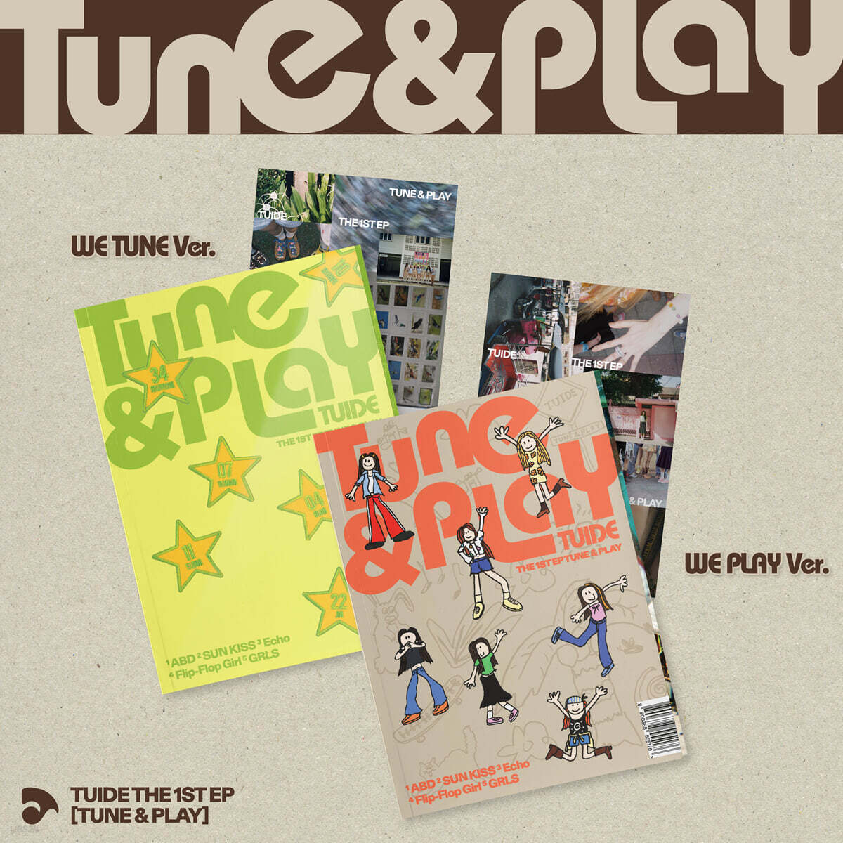 TUIDE (튜이드) - The 1st EP [TUNE & PLAY][Photobook 2종 + Weverse Albums ver. 2종 SET]