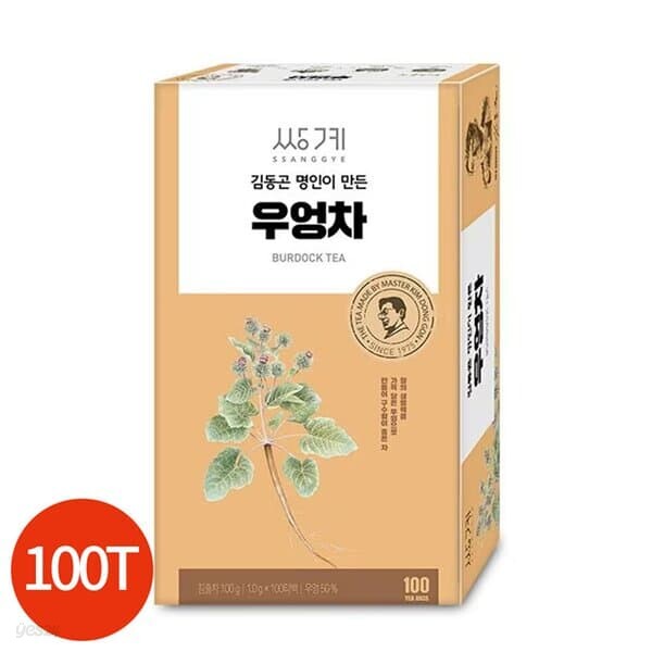 쌍계명차 김동곤 명인 국내산 우엉차 100g x 2입
