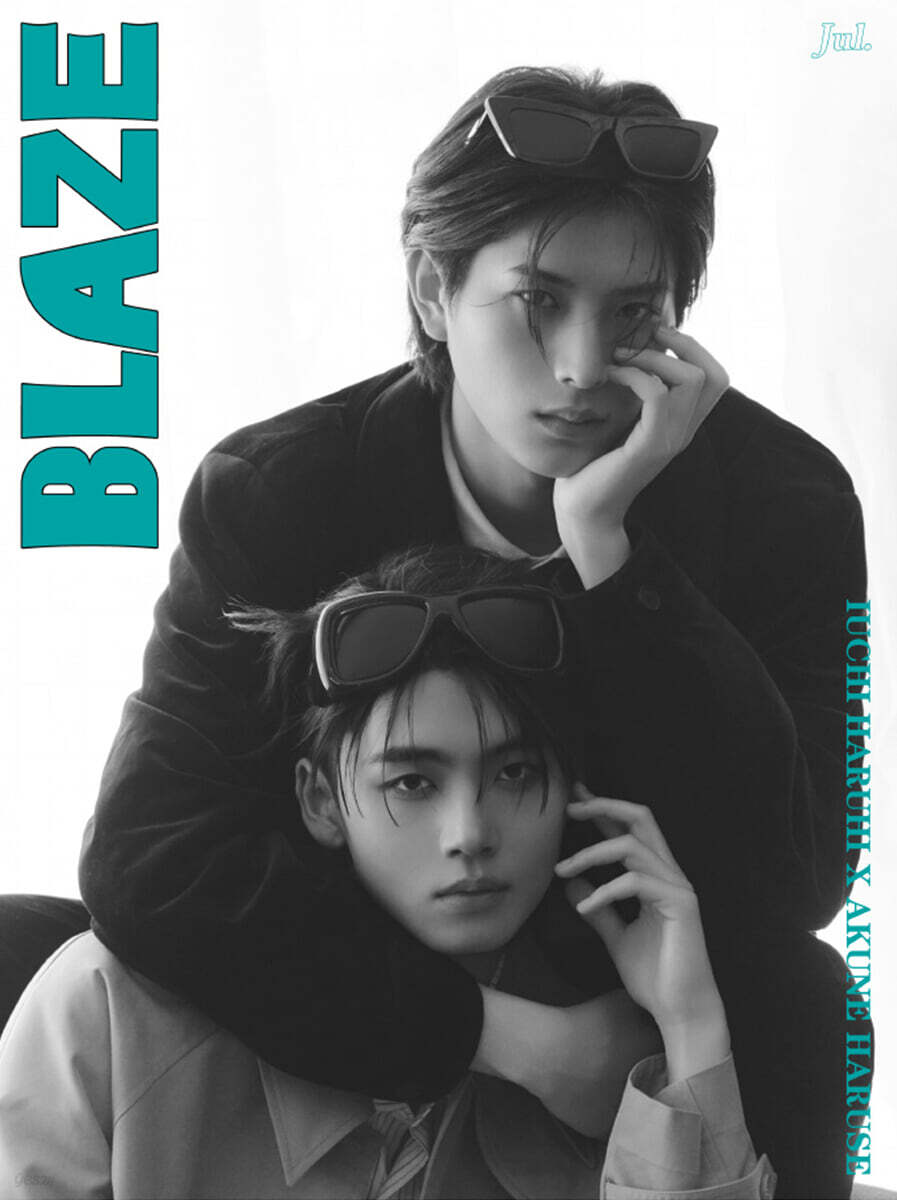 [B형] BLAZE 중국 2026년 07월호 : 이우치 하루히&아쿠네 하루세 (井内悠陽＆阿久根温世) 커버 (B형 잡지+카드 4장+엽서 1장)