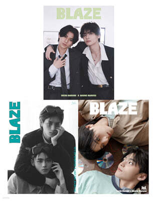 [D형] BLAZE 중국 2026년 07월호 : 이우치 하루히&아쿠네 하루세 (井?悠陽＆阿久根?世) 커버 (A형 잡지+B형 잡지+C형 잡지+카드 21장+엽서 3장)