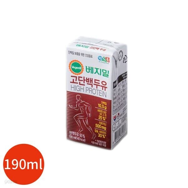 정식품 고단백 두유 190ml x 24개