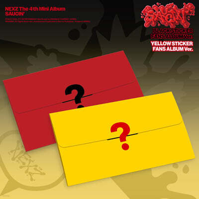 NEXZ - 4th Mini Album : SAUCIN’ [STICKER FANS ALBUM Ver.][1 of 2 types sent randomly]