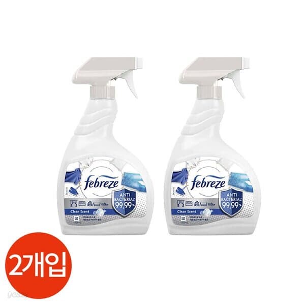 페브리즈 향균 섬유탈취제 920ml x 2개
