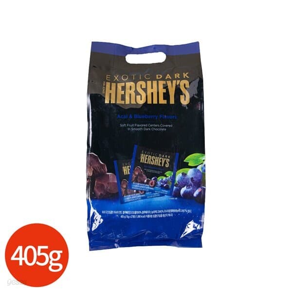 허쉬 다크초콜릿 아사이 블루베리 405g