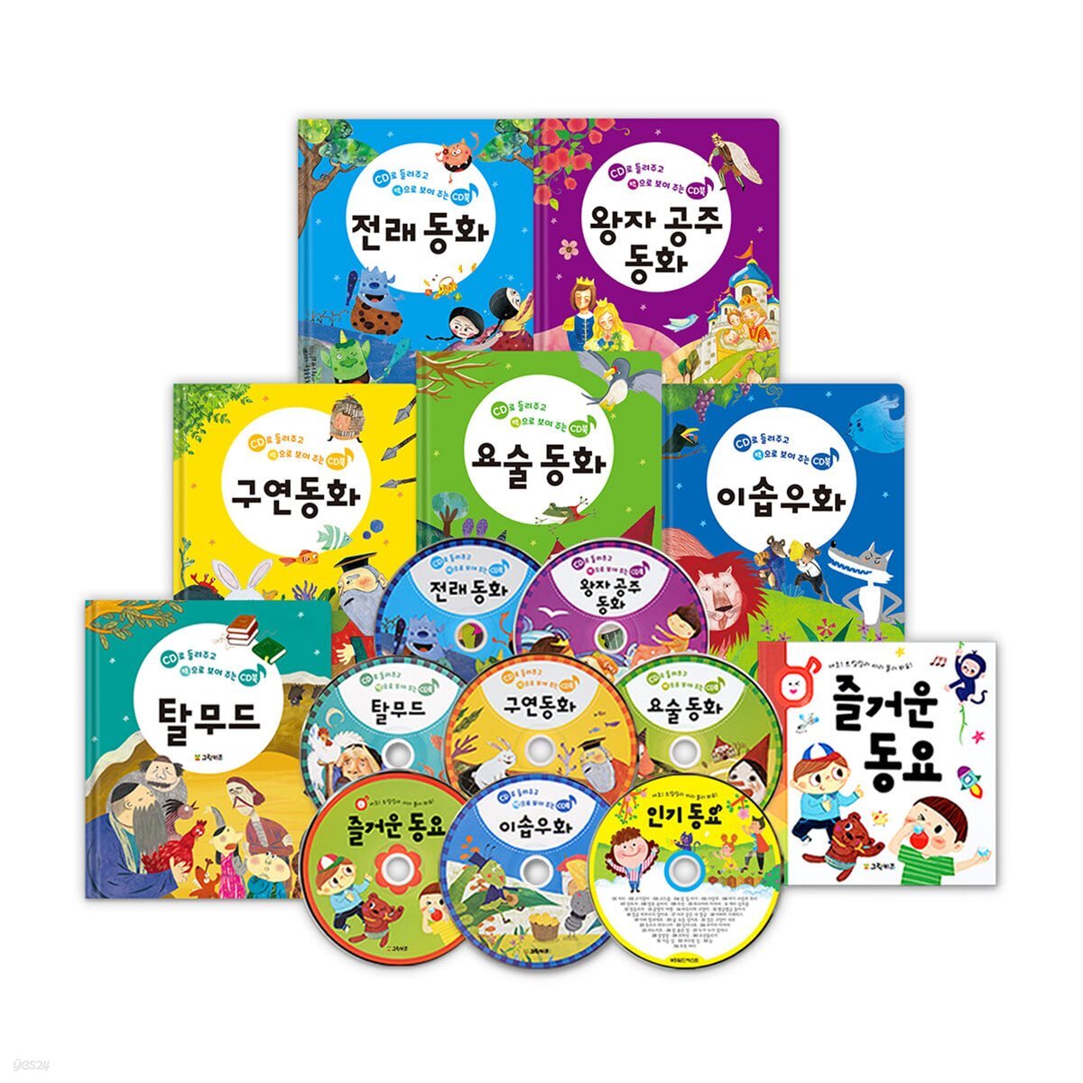 들려주고 보여주는 국민 CD북 - 7종세트 + 인기동요CD