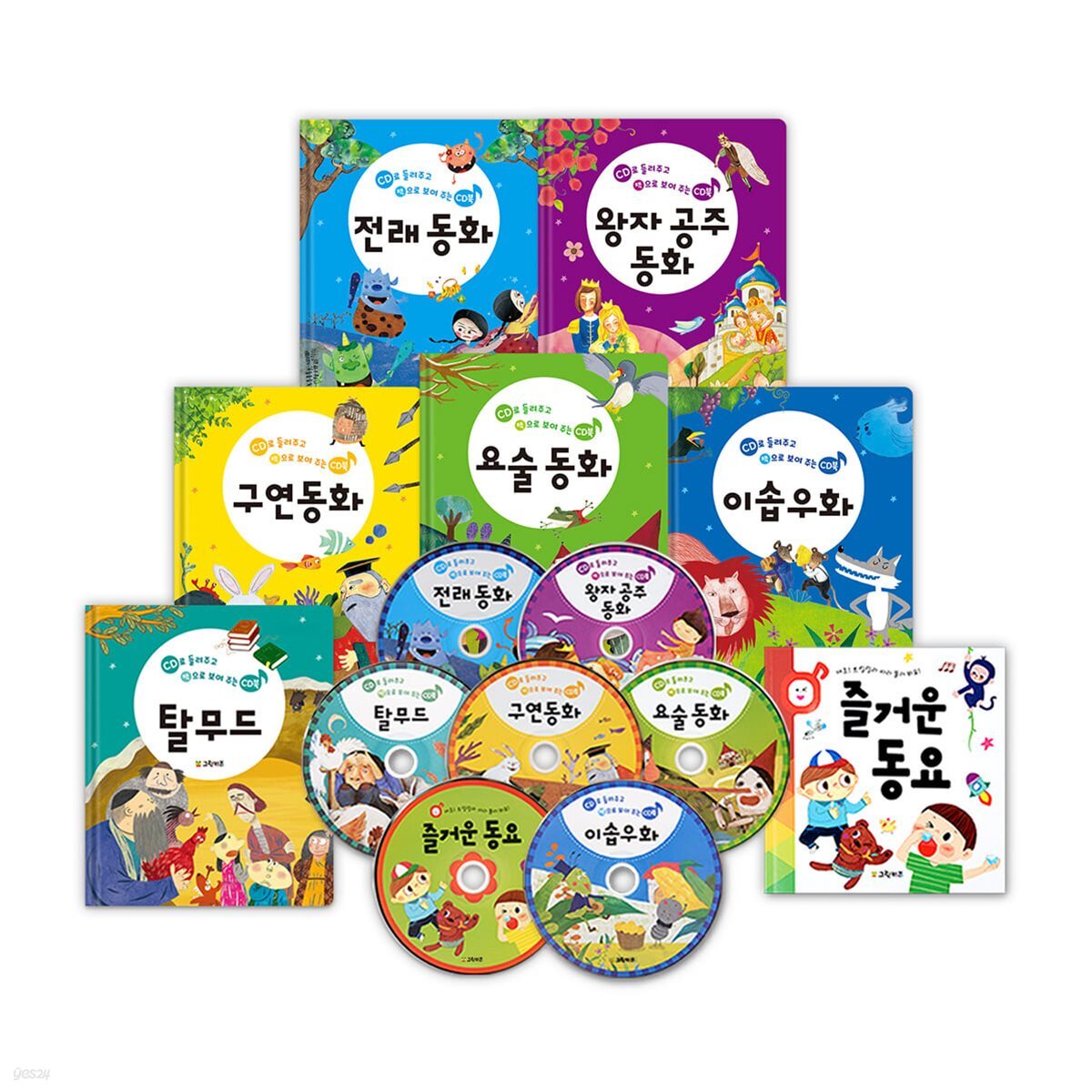 들려주고 보여주는 국민 CD북 - 7종세트(전래,구연,왕자공주,요술,이솝,탈무드,즐거운동요)
