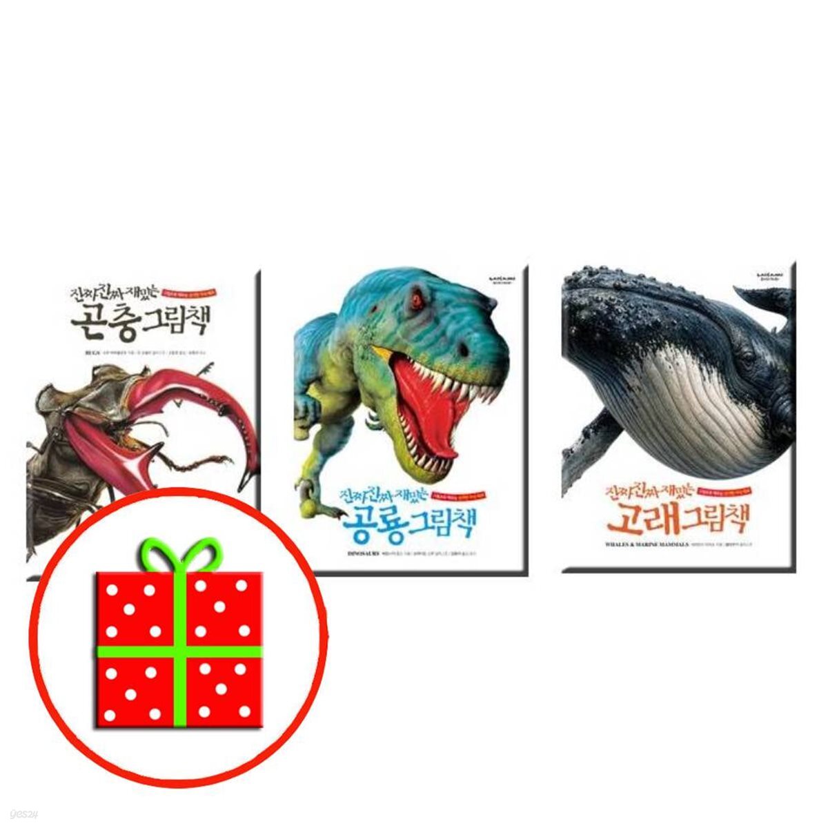 진짜 진짜 재밌는 그림책- 곤충+공룡+고래 그림책 (전3권)