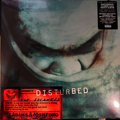 Disturbed — Sickness (25th Anniversary Edition)(Spotify Exclusive) 앨범 커버