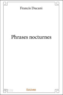 Phrases nocturnes