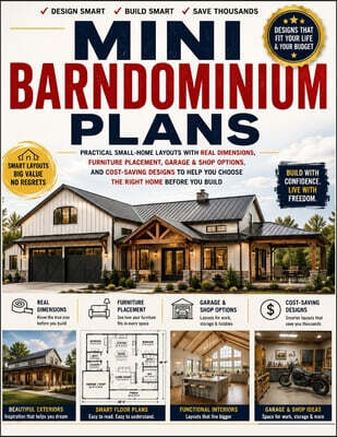 Mini Barndominium Plans: Practical Small-Home Layouts with Real Dimensions, Furniture Placement, Garage & Shop Options, and Cost-Saving Designs to Hel