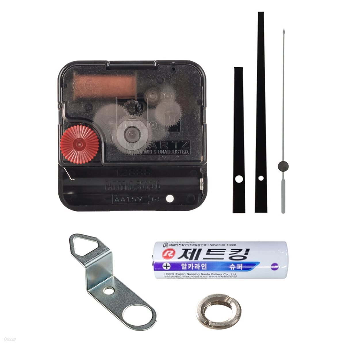 플라이토 DIY 벽시계 무소음 무브먼트 부속품 세트 바늘 커버 포함