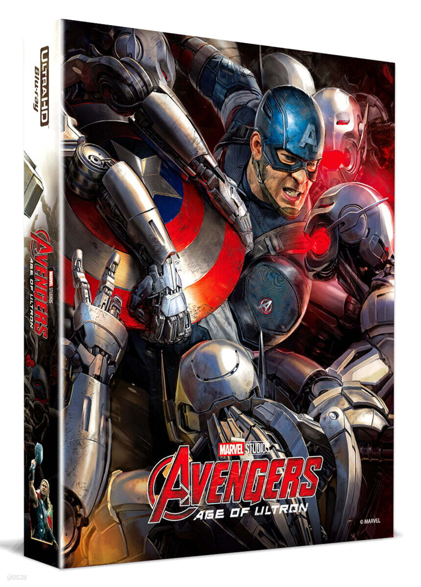 어벤져스 : 에이지 오브 울트론 (2Disc, 4K UHD+BD 렌티큘러 풀슬립 B2 Type 스틸북 한정판) : 블루레이