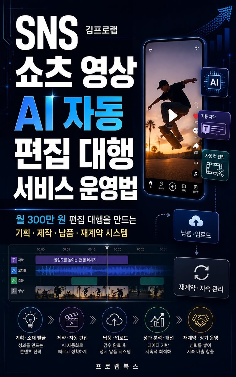SNS 쇼츠 영상 AI 자동 편집 대행 서비스 운영법