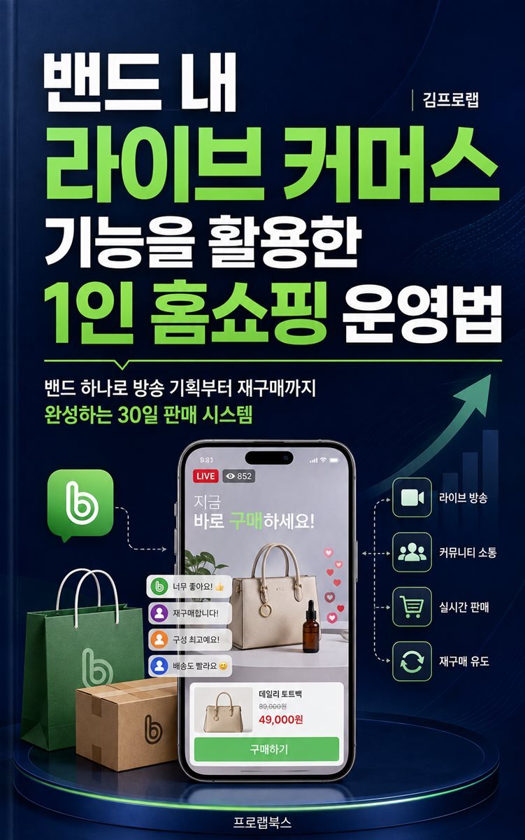 밴드 내 라이브 커머스 기능을 활용한 1인 홈쇼핑 운영법
