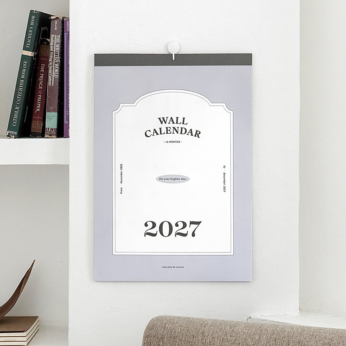 아이코닉 2027 월 캘린더 벽걸이달력