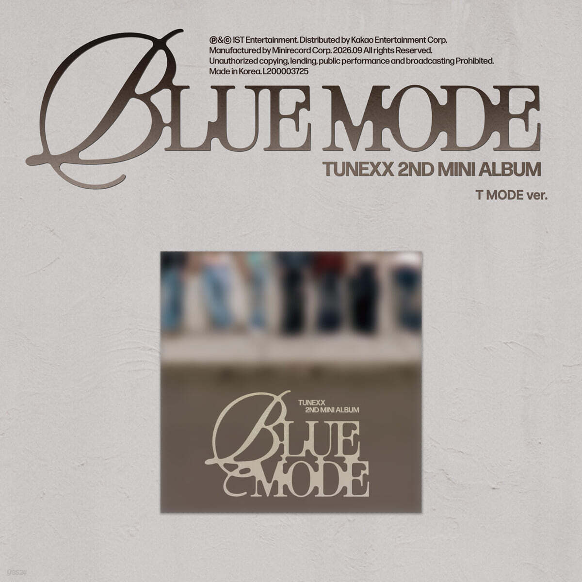 TUNEXX (튜넥스) - 미니앨범 2집 : BLUE MODE [T MODE ver.]