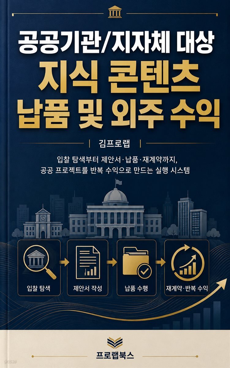 공공기관/지자체 대상 지식 콘텐츠 납품 및 외주 수익