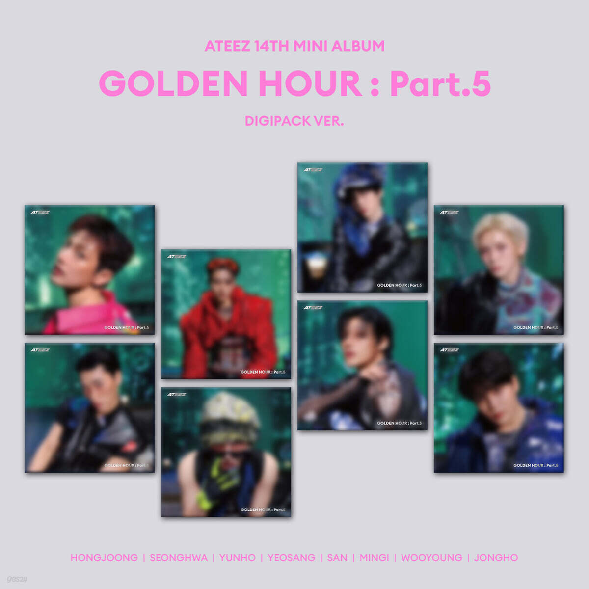 에이티즈 (ATEEZ) -  14TH MINI ALBUM [GOLDEN HOUR : Part.5][DIGIPACK VER.][8종 중 1종 랜덤발송]
