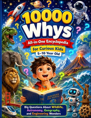 10000 Whys All-in-One Encyclopedia for Curious Kids 5-10 Year Old: Big Questions About Wildlife, Astronomy, Geography, and Engineering Wonders