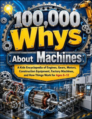 100,000 Whys About Machines: A Kids Encyclopedia of Engines, Gears, Motors, Construction Equipment, Factory Machines, and How Things Work for Ages 6-1