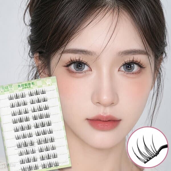 실버문 노글루 속눈썹 SM-NG318 내추럴 믹스 부분속눈썹 60개입