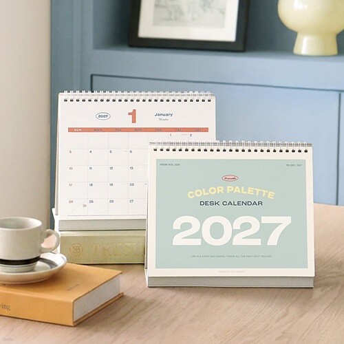 아이코닉 2027 팔레트 데스크 캘린더 탁상 달력