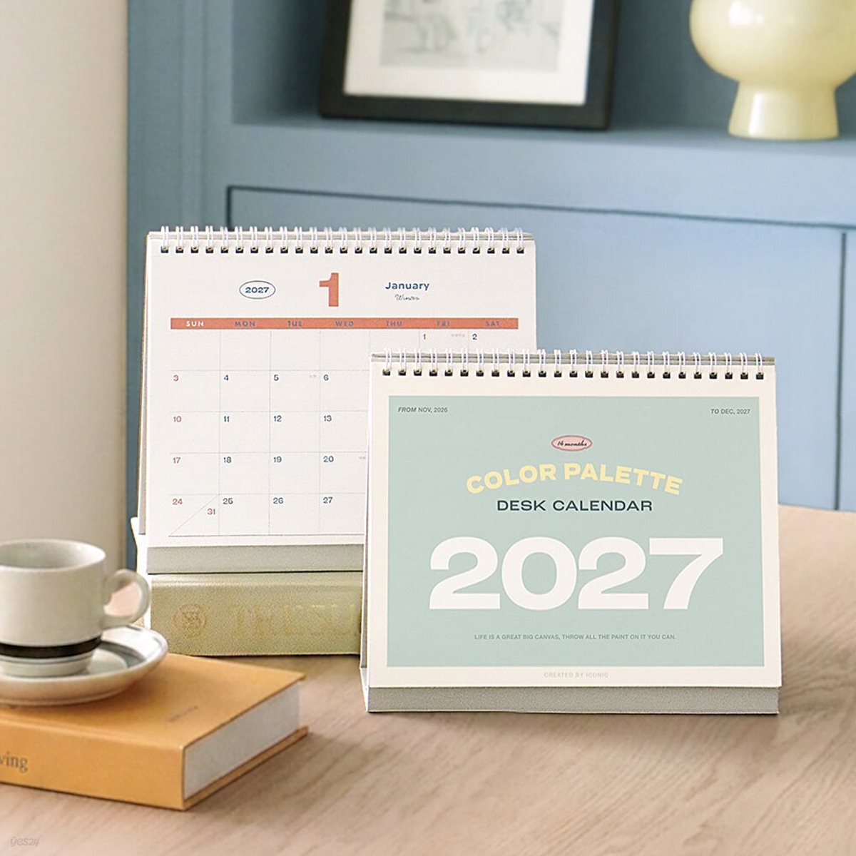 아이코닉 2027 팔레트 데스크 캘린더 탁상 달력