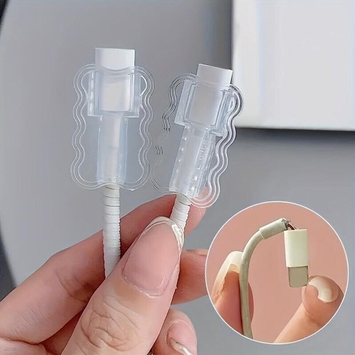 웨이브 충전선 충전기선 케이블 보호 캡 단선방지 전선 선 보호 덮개 캡 바이트 가드 케이스