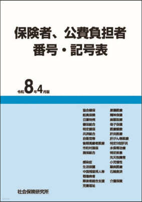 保險者,公費負擔者番號.記號 令8年4月