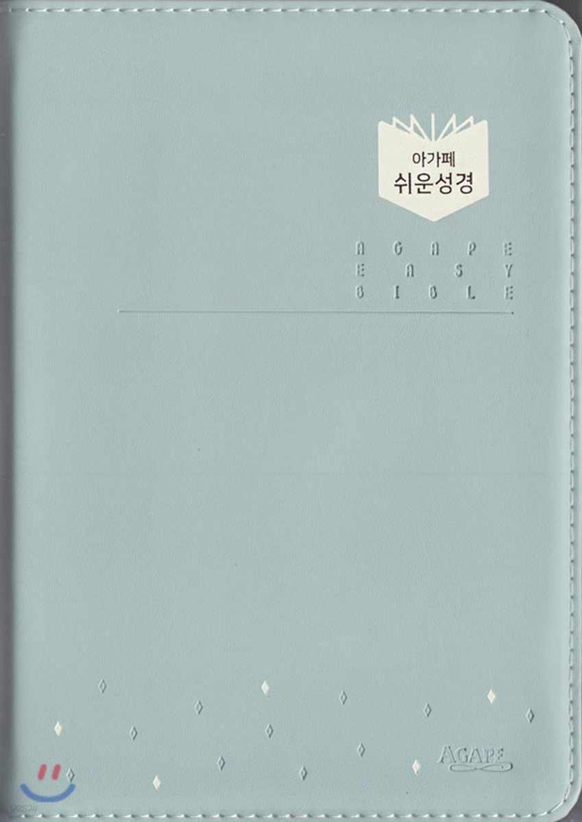 아가페 쉬운성경 (중/단본/색인/무지퍼/민트)