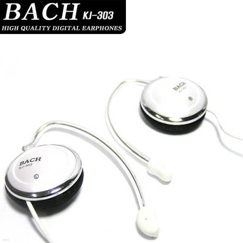 BACH 귀걸이형 이어폰(KJ-303) -블랙,화이트