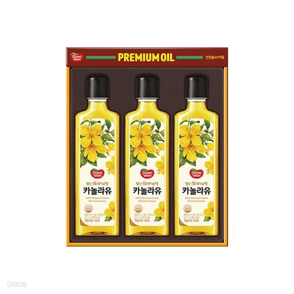 [동원 선물세트] 26년 추석 동원 카놀라유 4호 (카놀라유 480ml 3병)