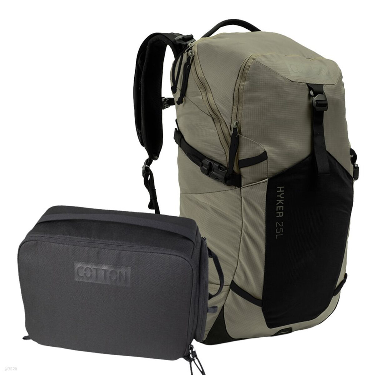 코튼 HYKER 25L Daypack - Desert Tan + Camera Cube Medium