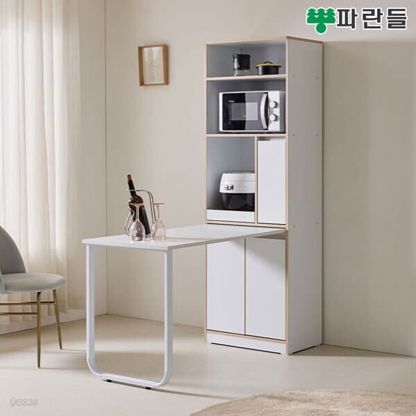 파란들가구 LPM 슬라이딩수납 1800 식탁렌지대 식탁 겸용 렌지대