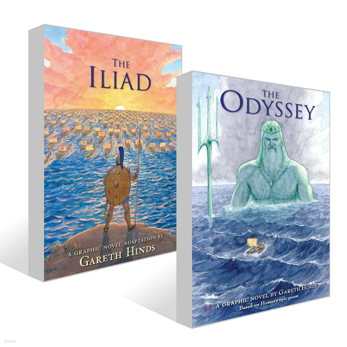 The Iliad: A Graphic Novel + The Odyssey: A Graphic Novel 세트