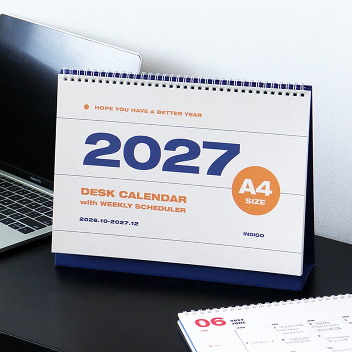 2027 기본 A4 탁상 달력 (회사 데스크 캘린더)
