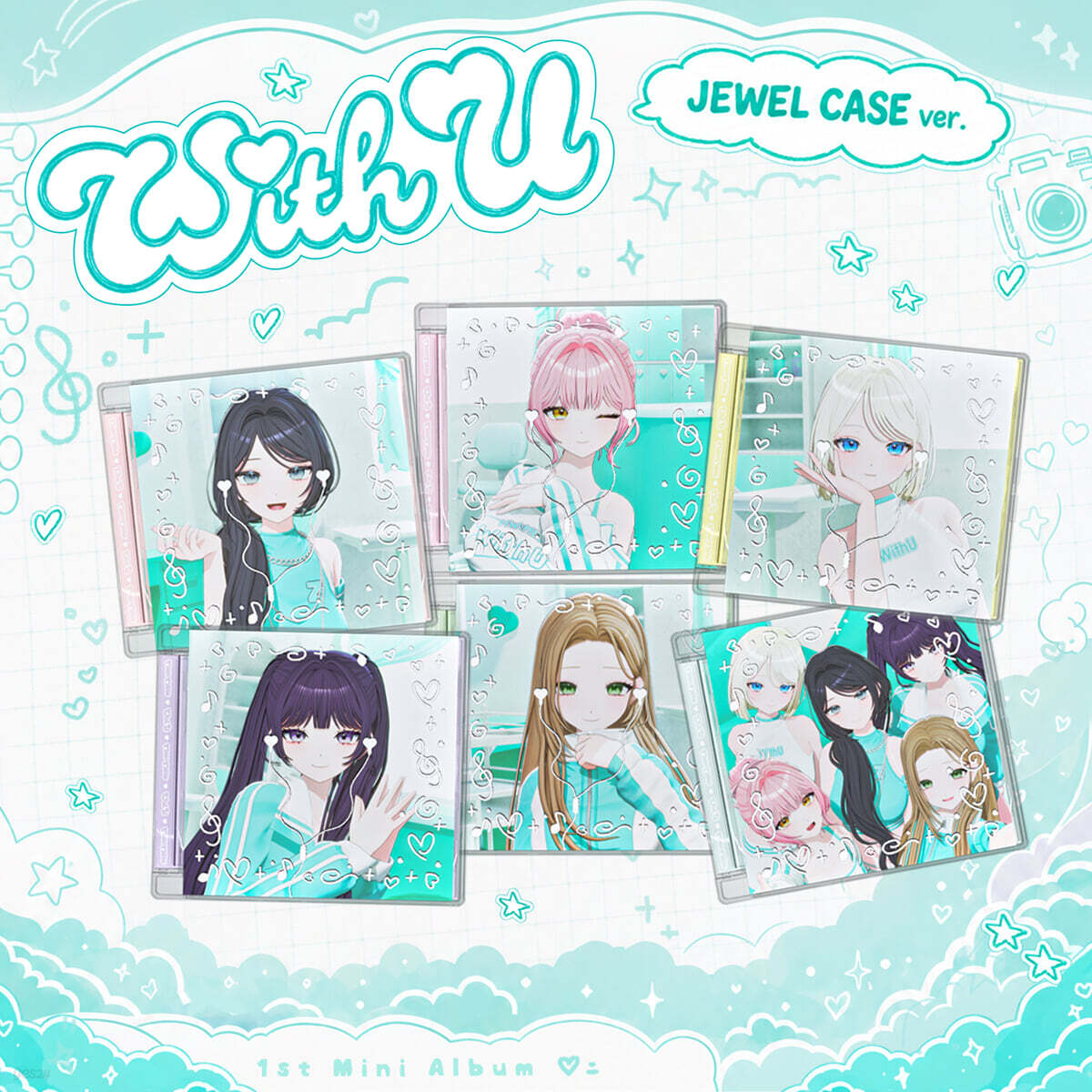 MW:MEU (뮤) - 미니 1집 With U (Jewel Case ver.)[6종 SET]