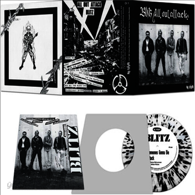 Blitz - All Out Attack (7 inch White/ Black LP)