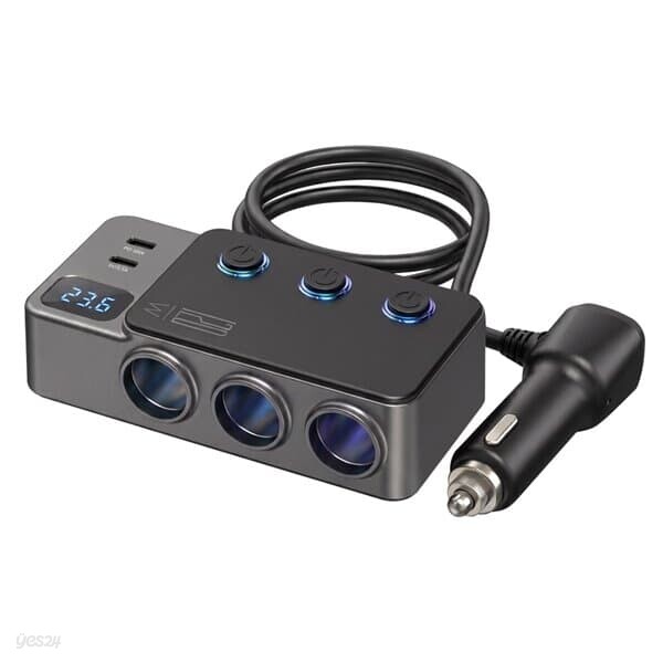 버티컬 5구 2M 4000W 멀티탭 타워형 큐브형 black 65W 5포트 초고속 스마트폰 충전 노트북 충전