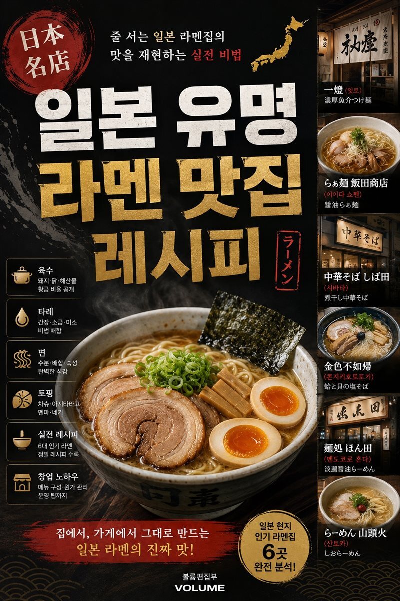 일본 유명 라멘 맛집 레시피