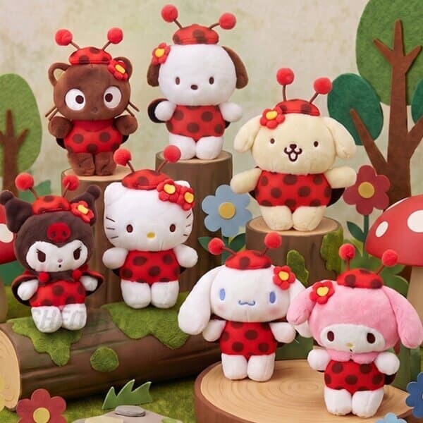 [산리오] 산리오 레이디버그 가방고리 8cm