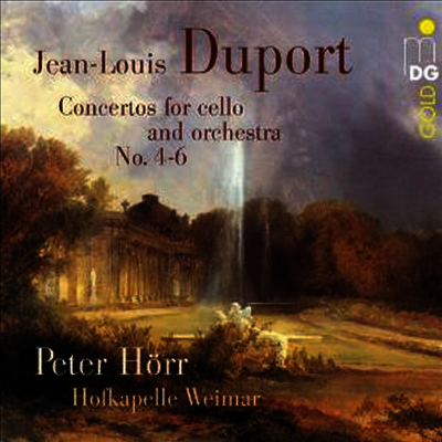 Peter Horr — 뒤포르: 첼로 협주곡 4번 - 6번 (Duport: Cello Concertos Nos.4 - 6) - Peter Horr 앨범 커버