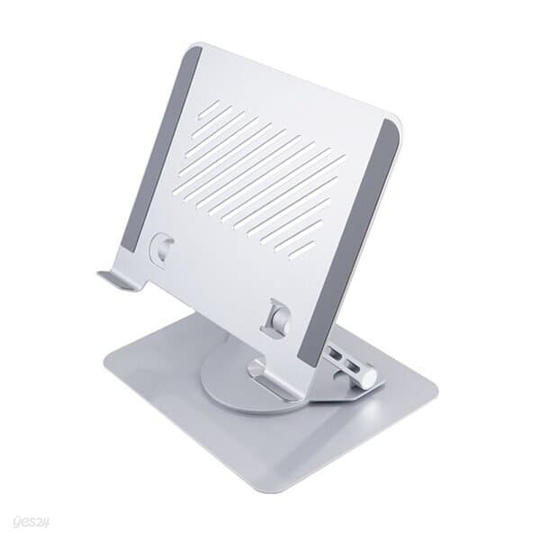 노트북 태블릿 거치대 스탠드 받침대 접이식 360도 회전 Silver