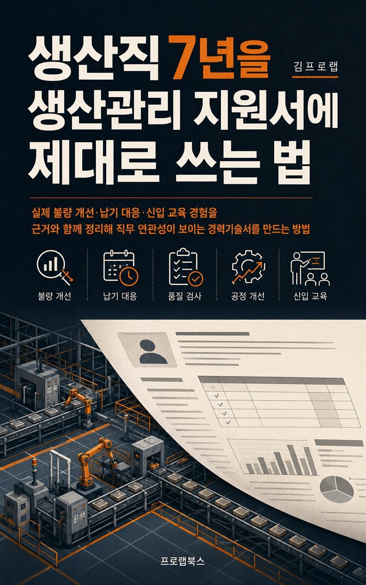 생산직 7년을 생산관리 지원서에 제대로 쓰는 법